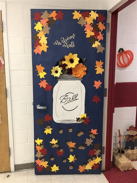 classroom fall door decorations